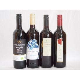 イタリア×スペイン4本セット(赤コルテ デル ニッピオ ロッソ 赤ブルーサ ロッソ 赤ヴィニャペーニ