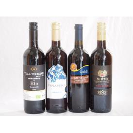 イタリア×スペイン4本セット(赤ヴィニャペーニャ 赤モンテプルチアーノ ダブルッツオ 赤センシィヴィ