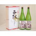 地鎮祭用奉献酒 岐阜県日本酒2本セット(三輪酒造 白川郷にごり酒1800ml×2本)デザイン書道家 榮田清峰作一デザイン2番(金銀水引・文化タイプ）