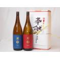 地鎮祭用奉献酒 岩手県日本酒2本セット(南部美人酒造 特別純米 吟醸 1800ml×2本)デザイン書道家 榮田清峰作一デザイン1番(金銀水引・文化タイプ）