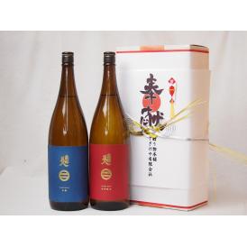 地鎮祭用奉献酒 岩手県日本酒2本セット(南部美人酒造 特別純米 吟醸 1800ml×2本)デザイン書道家 榮田清峰作一デザイン3番(金銀水引・文化タイプ）