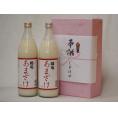 甘酒で地鎮祭用奉献酒2本セット(福岡県国菊 国産米使用Aｌｃ0％ 900ml×2本)デザイン書道家 榮田清峰作一デザイン1番