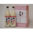 甘酒で地鎮祭用奉献酒2本セット(大分県ぶんご 国産米使用Aｌｃ0％ 900ml×2本)デザイン書道家 榮田清峰作一デザイン2番
