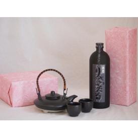 国産美濃焼 黒千代香2合セット2客ツル付(450g)井上酒造 本格麦焼酎 長期貯蔵焼酎 独奏会りさい