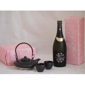 国産美濃焼 黒千代香2合セット2客ツル付(450g)壱岐焼酎協業組合 麦焼酎十酔傳説 (長崎県)  