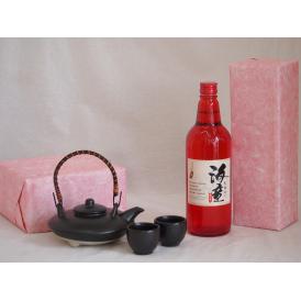 国産美濃焼 黒千代香2合セット2客ツル付(450g)濱田酒造 本格芋焼酎 黒麹造り海童祝の赤 (鹿児