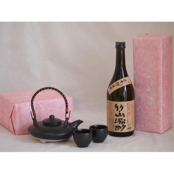 国産美濃焼 黒千代香2合セット2客ツル付(450g)小正醸造 薩摩芋焼酎竹山源酔 (鹿児島県)  701