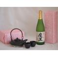 国産美濃焼 黒千代香2合セット2客ツル付(450g)白玉醸造 本格芋焼酎 名門の絆魔王 (鹿児島県)