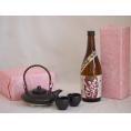 国産美濃焼 黒千代香2合セット2客ツル付(450g)堤酒造 本格芋焼酎 黒麹むらさきいも (熊本県)