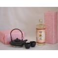 国産美濃焼 黒千代香2合セット2客ツル付(450g)深野酒造 本格麦焼酎 信天望麦芽芳醇23° (熊