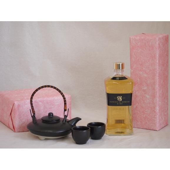 国産美濃焼 黒千代香2合セット2客ツル付(450g)繊月酒造 本格米焼酎 焔の刻印35&deg; (熊本県)01