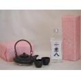 国産美濃焼 黒千代香2合セット2客ツル付(450g)四ツ谷酒造 本格麦焼酎 焼酎屋原酒兼八42&deg; 