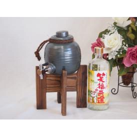 焼酎サーバー1000cc木代付セット老松酒造 本格麦焼酎 金箔入笑福来運 (大分県) 7