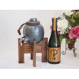 焼酎サーバー1000cc木代付セット黒木本店 本格麦焼酎 中々 (宮崎県) 720ml