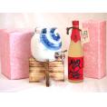 国産有田焼 焼酎サーバー1500cc木代付セット(14.5×15.5cm 1.1kg)老松酒造 麦焼