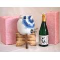 国産有田焼 焼酎サーバー1500cc木代付セット(14.5×15.5cm 1.1kg)繊月酒造 本格