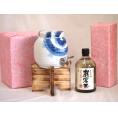 国産有田焼 焼酎サーバー1500cc木代付セット(14.5×15.5cm 1.1kg)本格米焼酎 洞