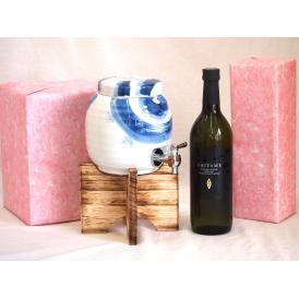国産有田焼 焼酎サーバー1500cc木代付セット(14.5×15.5cm 1.1kg)濱田酒造 本格