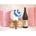 国産有田焼 焼酎サーバー1500cc木代付セット(14.5×15.5cm 1.1kg)吹上焼酎 本格