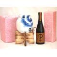 国産有田焼 焼酎サーバー1500cc木代付セット(14.5×15.5cm 1.1kg)黒木本店 本格