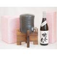 国産美濃焼 焼酎サーバー1200cc木代付セット(13.5×15.5cm 1.6kg)井上酒造 本格