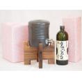 国産美濃焼 焼酎サーバー1200cc木代付セット(13.5×15.5cm 1.6kg)井上酒造 本格