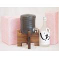 国産美濃焼 焼酎サーバー1200cc木代付セット(13.5×15.5cm 1.6kg)高橋酒造米焼酎