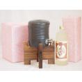 国産美濃焼 焼酎サーバー1200cc木代付セット(13.5×15.5cm 1.6kg)井上酒造 本格