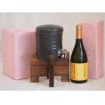 国産美濃焼 焼酎サーバー1200cc木代付セット(13.5×15.5cm 1.6kg)恒松酒造 無濾