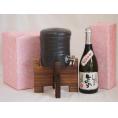 国産美濃焼 焼酎サーバー1200cc木代付セット(13.5×15.5cm 1.6kg)恒松酒造 純米