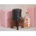 国産美濃焼 焼酎サーバー1200cc木代付セット(13.5×15.5cm 1.6kg)老松酒造 本格