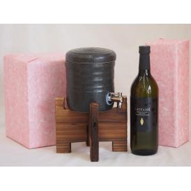 国産美濃焼 焼酎サーバー1200cc木代付セット(13.5×15.5cm 1.6kg)濱田酒造 本格