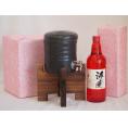 国産美濃焼 焼酎サーバー1200cc木代付セット(13.5×15.5cm 1.6kg)濱田酒造 本格