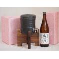 国産美濃焼 焼酎サーバー1200cc木代付セット(13.5×15.5cm 1.6kg)吹上焼酎 本格