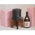 国産美濃焼 焼酎サーバー1200cc木代付セット(13.5×15.5cm 1.6kg)菊之露酒造 古