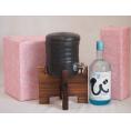 国産美濃焼 焼酎サーバー1200cc木代付セット(13.5×15.5cm 1.6kg)久米島の久米仙