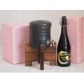 国産美濃焼 焼酎サーバー1200cc木代付セット(13.5×15.5cm 1.6kg)深野酒造 本格