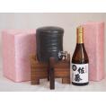 国産美濃焼 焼酎サーバー1200cc木代付セット(13.5×15.5cm 1.6kg)佐藤酒造 本格