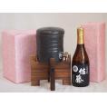 国産美濃焼 焼酎サーバー1200cc木代付セット(13.5×15.5cm 1.6kg)佐藤酒造 本格