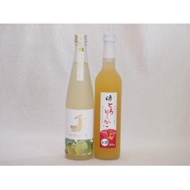 笑顔になるリキュール2本セット(日本酒ブレンドベルガモットオレンジ とろりんご) 500ml×2本