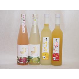愛知×福島の果物リキュール4本セット(日本酒ブレンドベルガモットオレンジ 日本酒ブレンドパッションフ