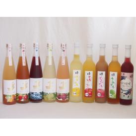 愛知×福島の果物リキュール10本セット(山田錦吟醸ブレンド グレープフルーツ酒 日本酒ブレンドベルガ