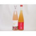 笑顔になるリキュール2本セット(日本酒ブレンドパッションフルーツ りんご梅酒) 500ml×2本