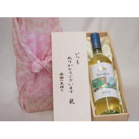 贈り物いつもありがとう木箱セットボルゴ・サンレオ・ビアンコ 白ワイン (イタリア)  750ml