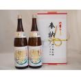 奉納用２本箱詰め感謝の念を込めセット 兵庫県産日本酒お酒セット(本田商店 龍力特別本醸造 1800ml×2本)(眼鏡水引・文化タイプ）