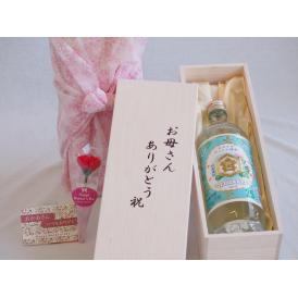 母の日 お母さんありがとう木箱セット宮崎本店 キンミヤ焼酎 (三重県) 720ml 母の日カードとカーネイション付