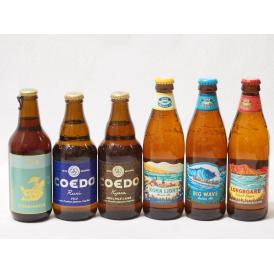 ハワイのコナビール飲み比べ6本セット(金しゃちIPA(愛知県) コエド瑠璃 瓶(埼玉県) コエド伽羅