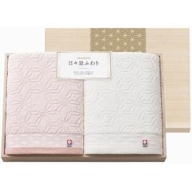 春の贈り物ギフトバスタオル2P(木箱入) 今治 60×110cm