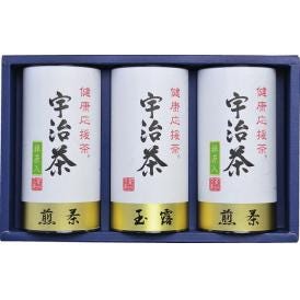 春の贈り物ギフト宇治茶詰合せ(健康応援茶) 抹茶入煎茶（100g）×2、玉露(100g)×1