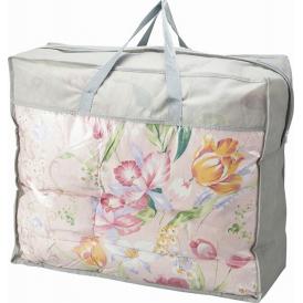 春の贈り物ギフト羽根ふとんバッグ入り 花浪漫 ピンク 150×210cm